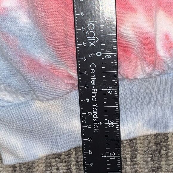 Victoria’s Secret Pink Women’s Size XS Half Zip Tie Dye Cropped Sport Hoodie‎ - Picture 5 of 6